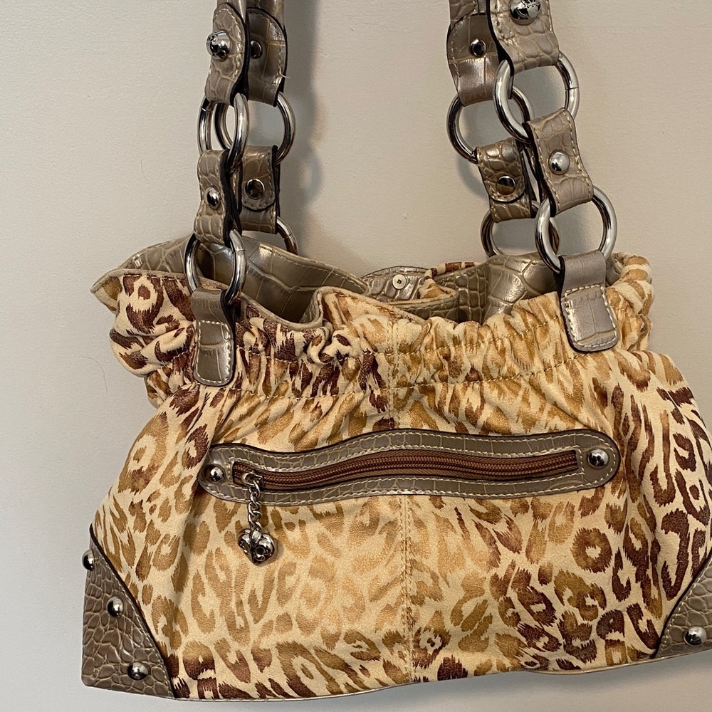 Y2K Pristine Condition Leopard Print Shoulder Bag - image 6